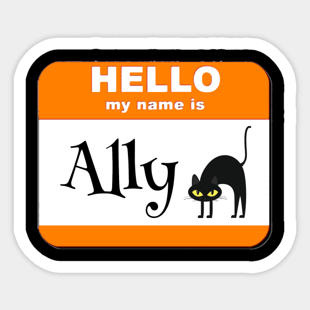 Ally Cat Sticker by Crazytrain77